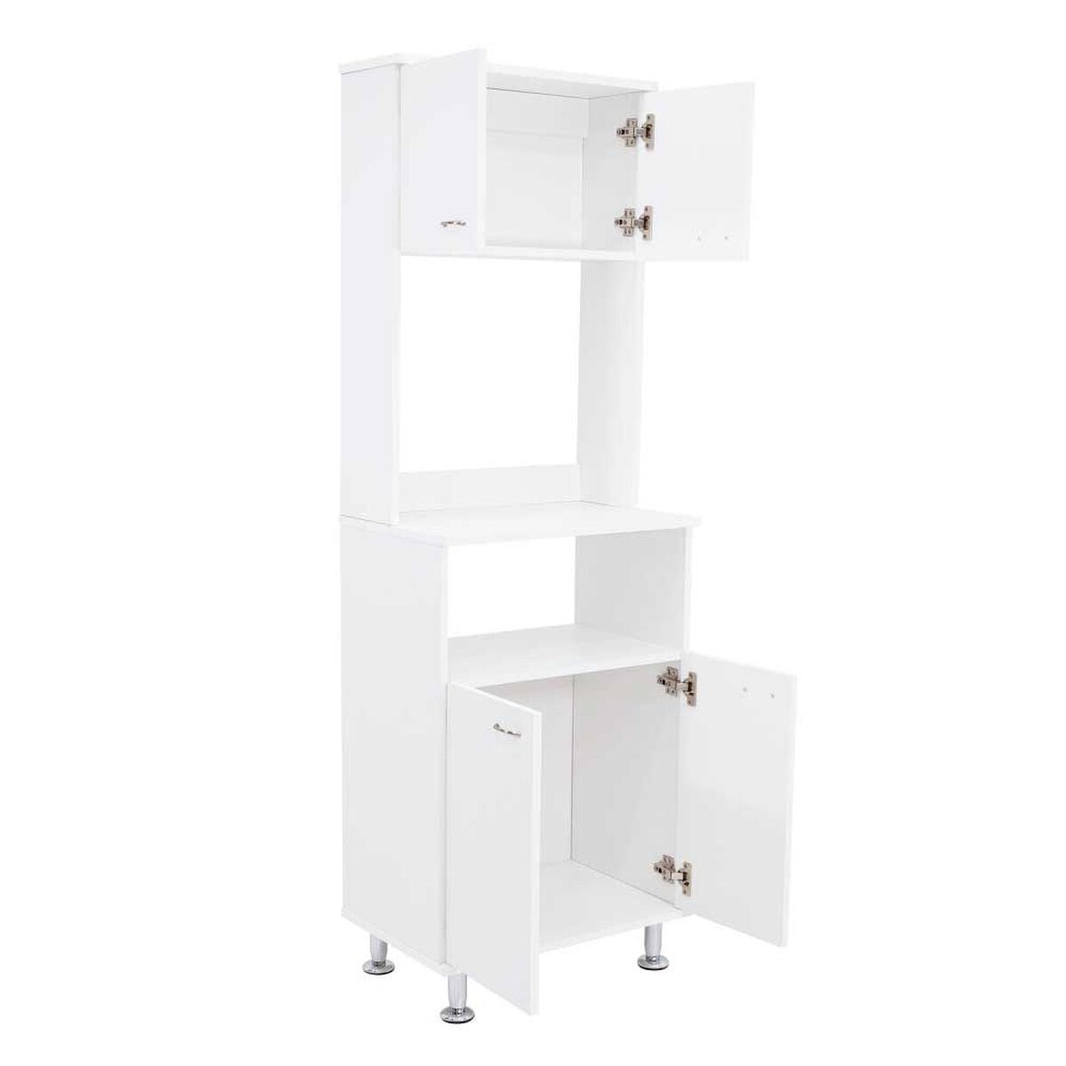 Mueble para Microondas Tuhome Kitchen 54 4 Puertas Blanco