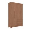Clóset Onessta Londrina 4 Puertas 2 Cajones Jatoba