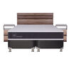 Box Spring CIC Base Dividida King Ortopedic + Respaldo + 2 Veladores