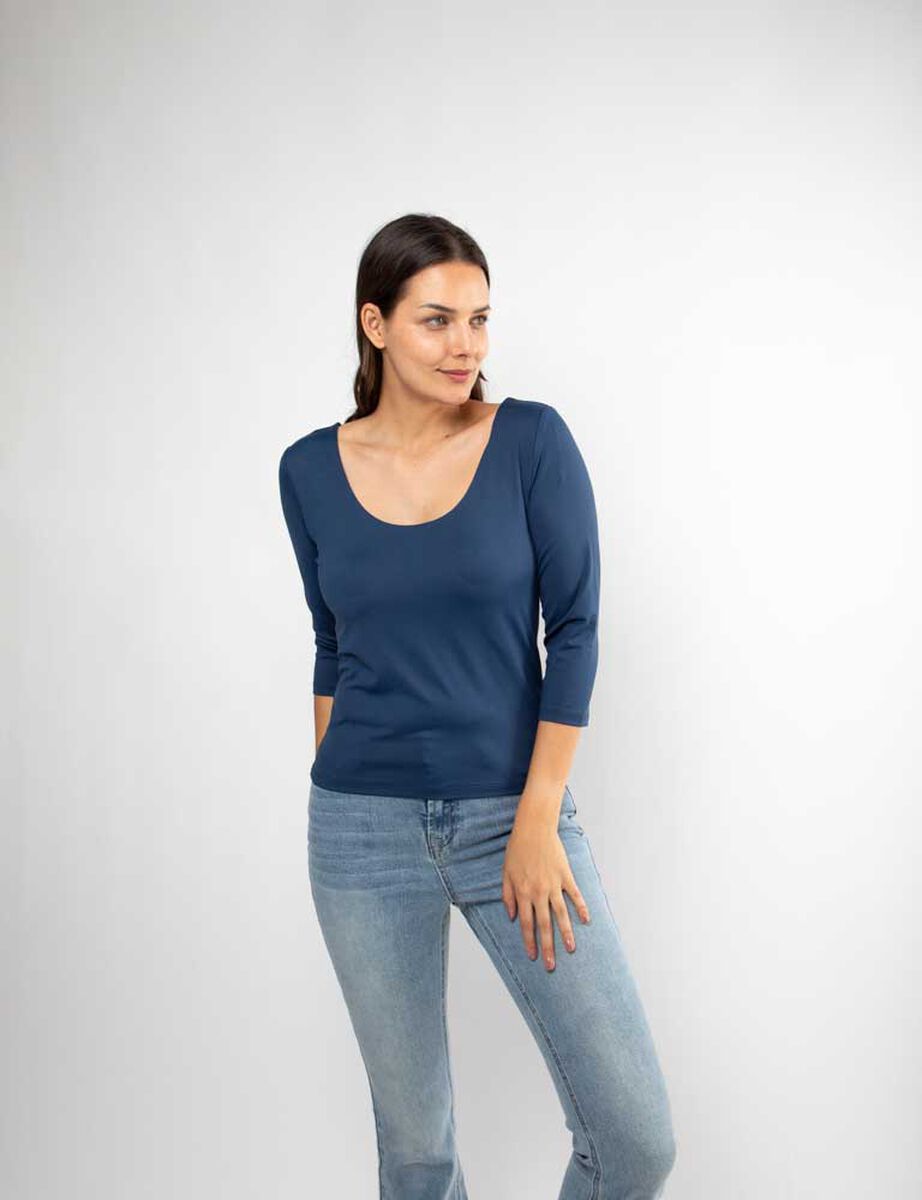 Polera Manga 3/4 Mujer Zibel