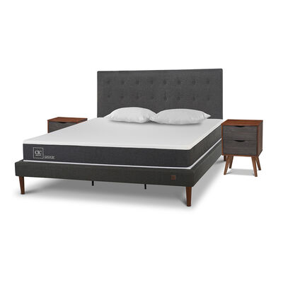 Imagen 2 del producto Cama Europea CIC King New Ortopedic + Respaldo Eufrates + 2 Veladores + Almohadas Viscoelásticas