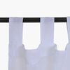 Set Cortinas Velo Lino-Presilla Blanca 140X220 Cm