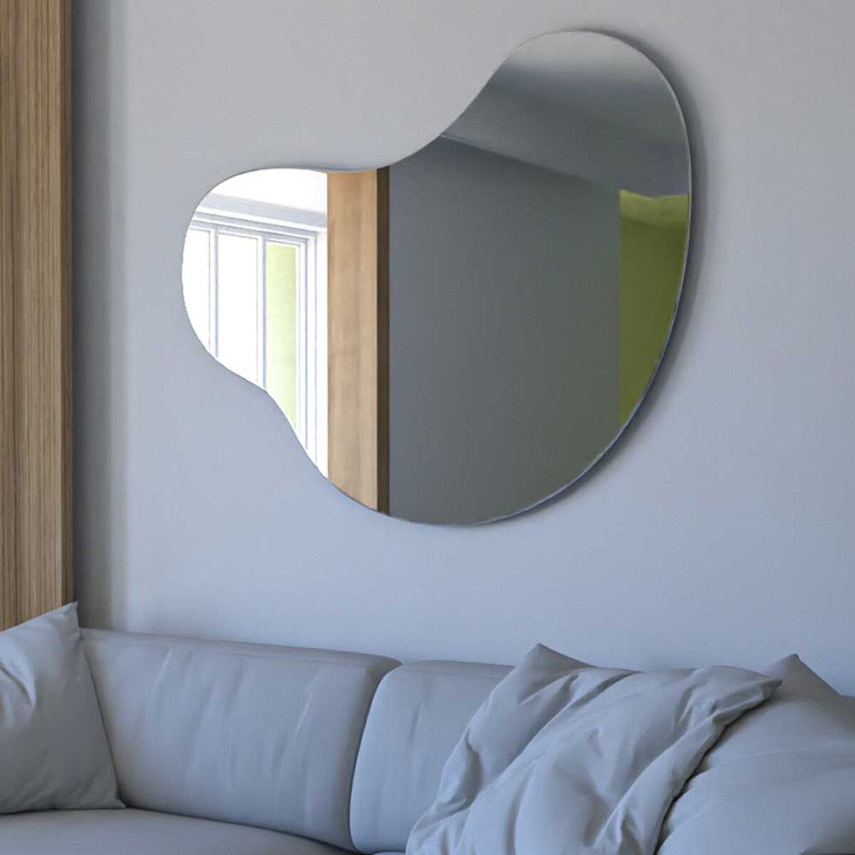 Espejo de Vidrio TuHome Fluye Otto 90 x 110 cm