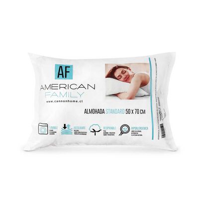 Almohada American Family Microfibra Comprimida 50 x 70 cm