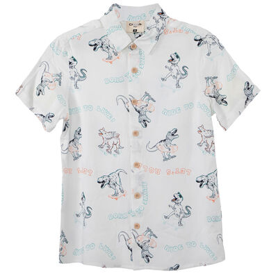 Camisa Manga Corta Estampada de Algod&oacute;n Ni&ntilde;o Chess