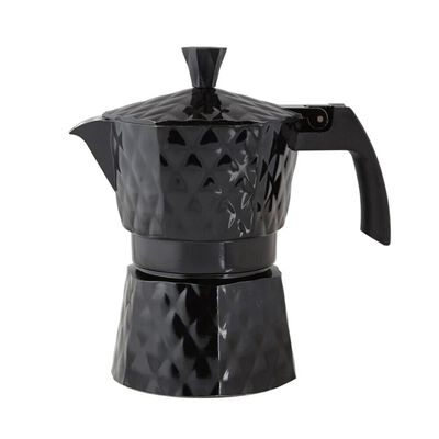 Cafetera Simple Cook Roma 6 Piezas Negro