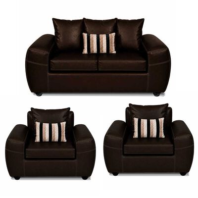ELEGANT DETAIL Juego de Living Elegant Detail New Houston 2-1-1 Cuerpos Café