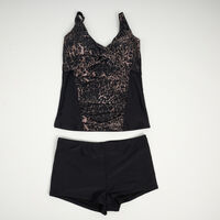 Traje de baño Tankini Mujer Donna Negro