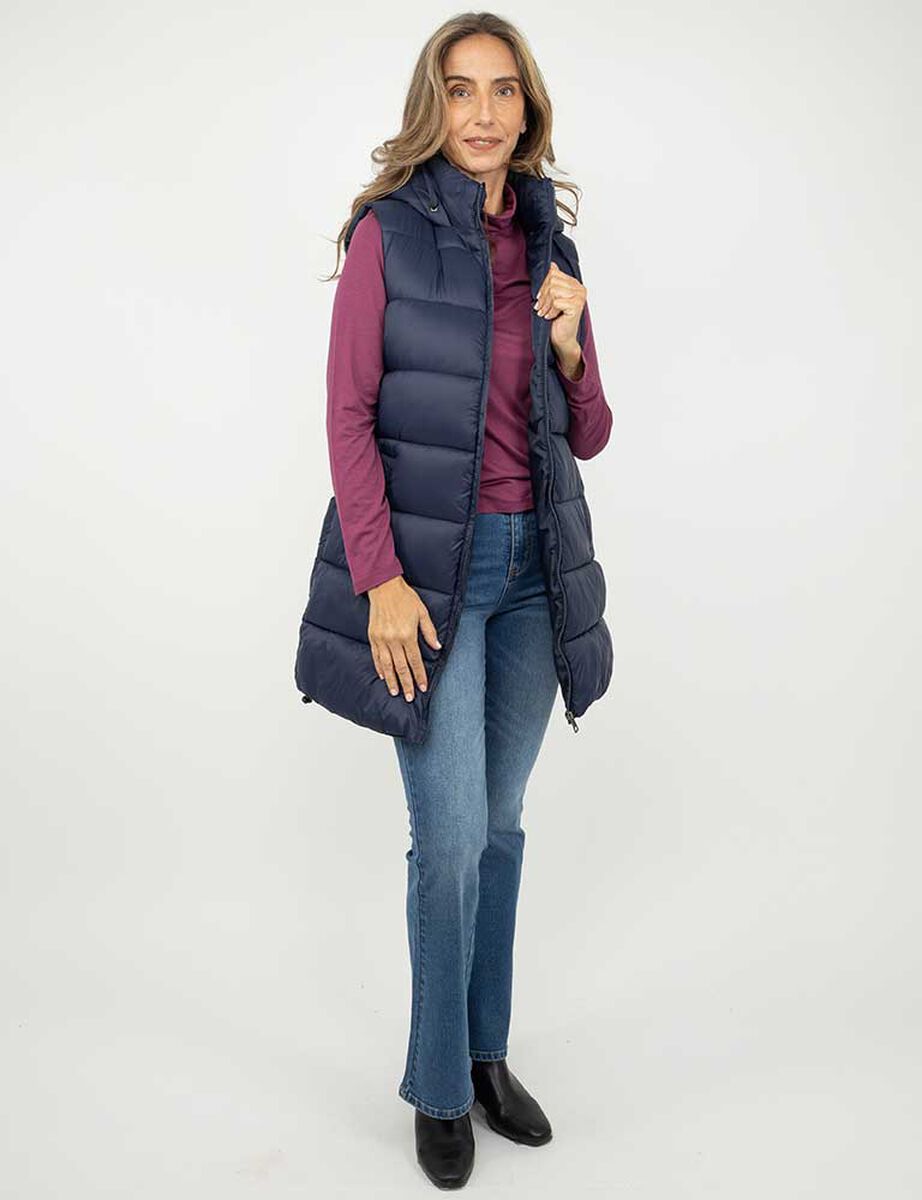 Parka Larga Sin Mangas Mujer Portman Club