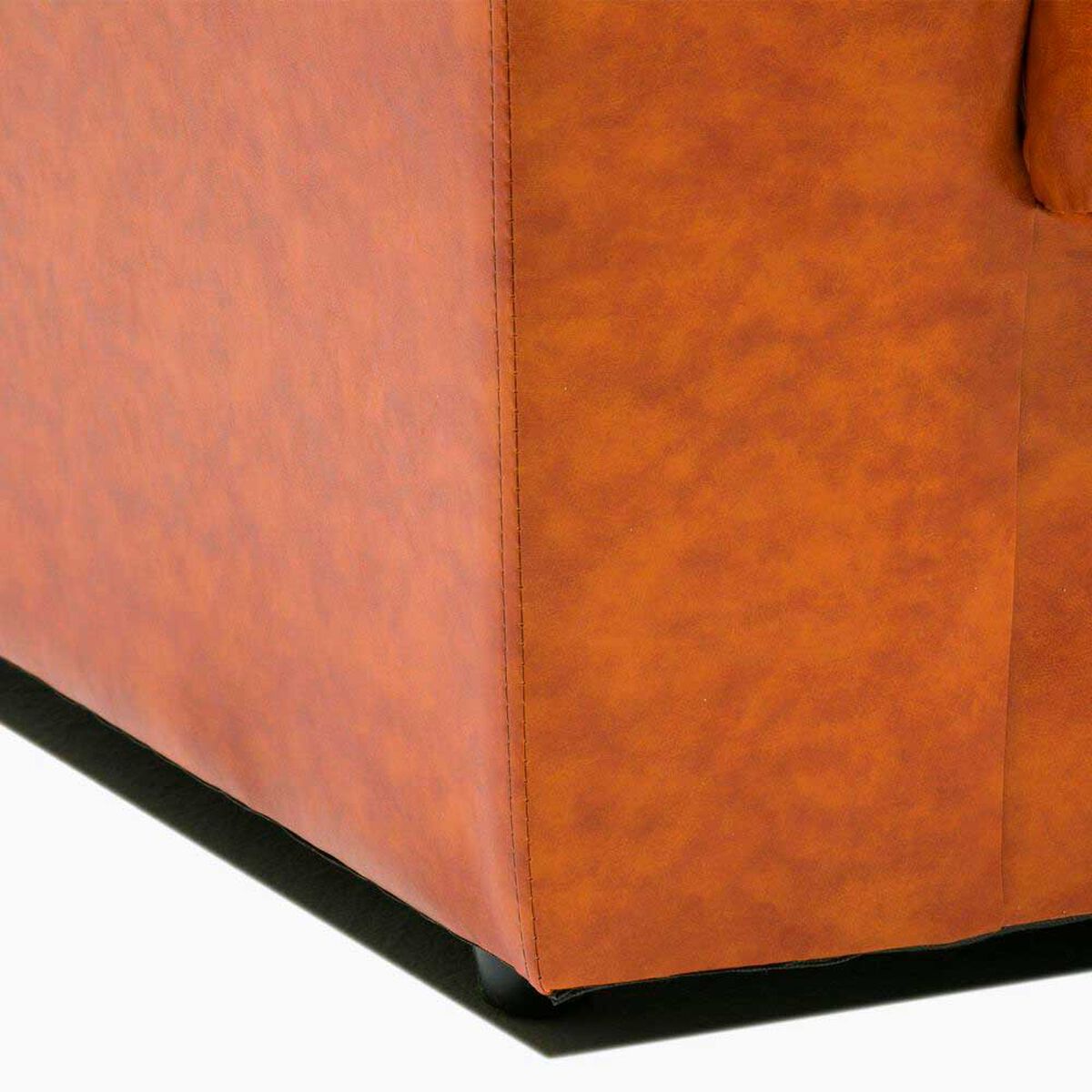 Juego de Living Cabsur Milan Sof&aacute; 3 Cuerpos + Sof&aacute; 2 Cuerpos PU Rojo