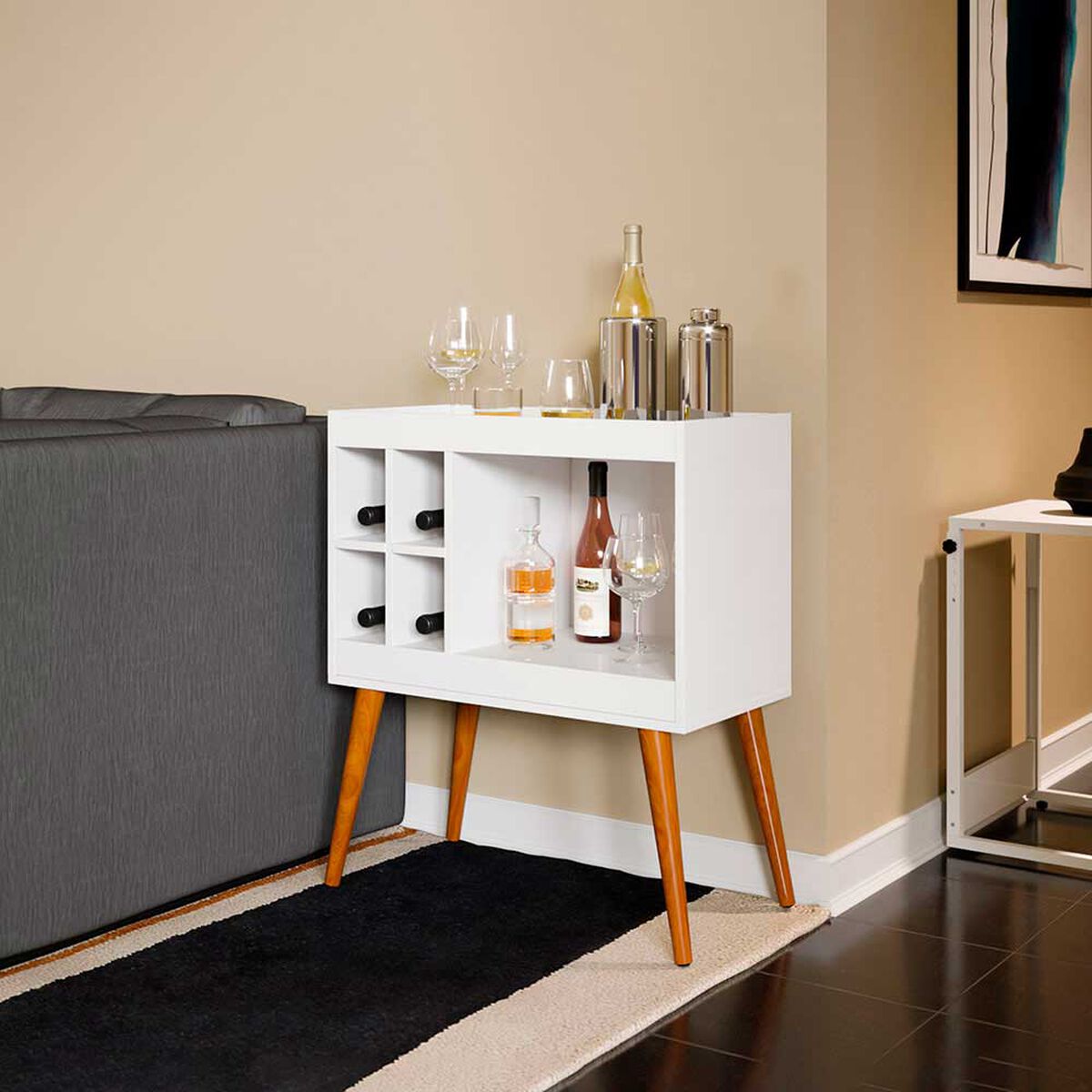 Estante Bar Vekkahome Zenith Blanco