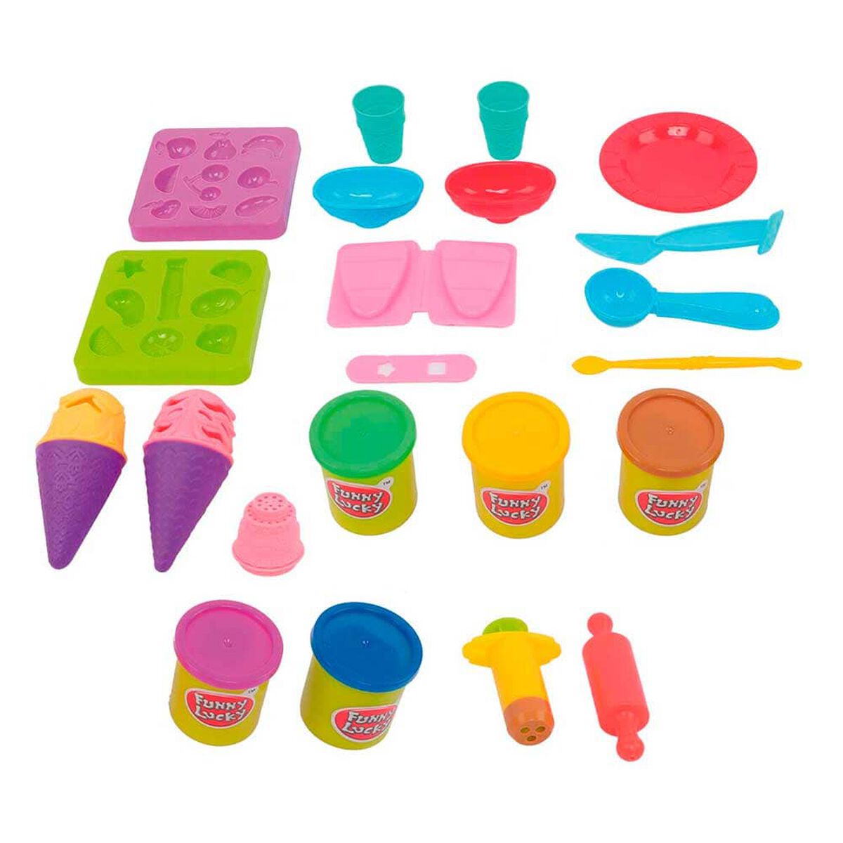 Juego Didactico Funny Dough 22 Accesorios Kids'N Play