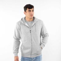 Polerón Cierre Hombre Icono Gris-M, Navy