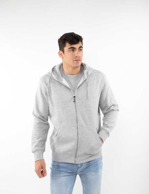 Imagen 1 del producto Polerón Cierre Hombre Icono Camel, Gris-M, Navy