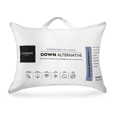 Imagen 1 del producto Almohada Cannon Microfibra Down Alternative 50 x 70 cm
