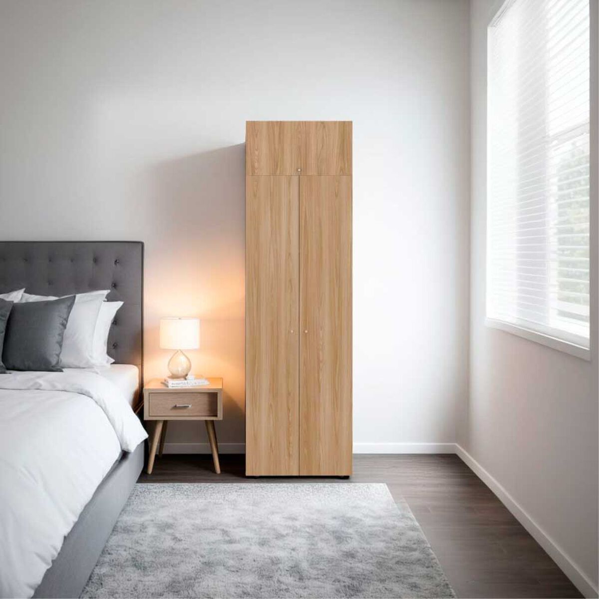 Combo Closet Tuhome 3 Puertas con Colgador + M&oacute;dulo Superior Dreams Fresno