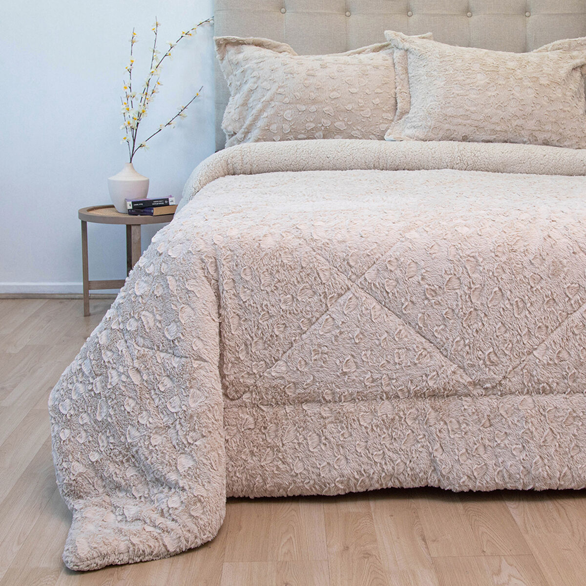 Cubrecama Doral Super King Beige Senses