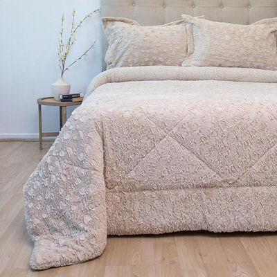 Cubrecama Doral Super King Beige Senses