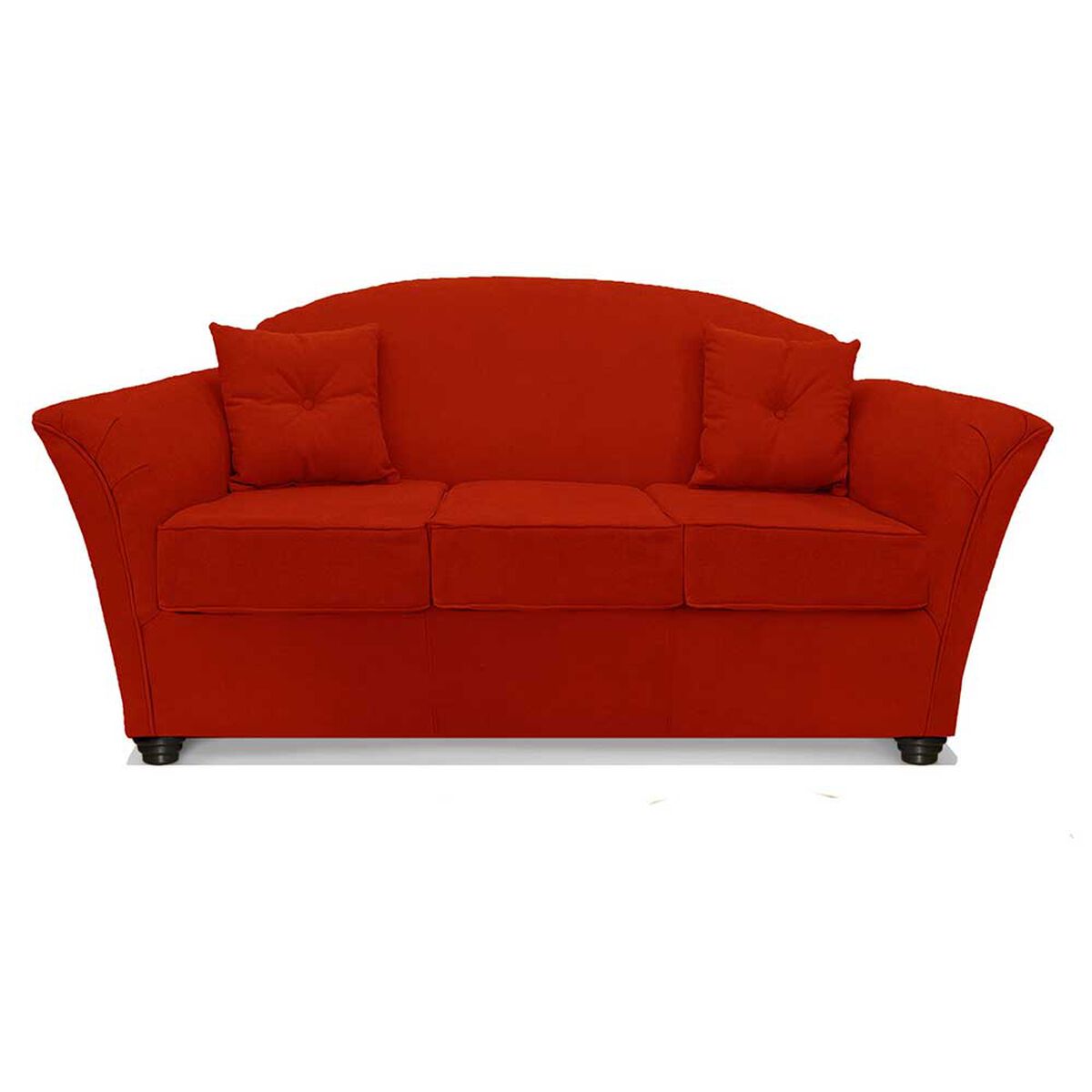 Juego de Living Elegant Detail Oregon  Sofá 3 Cuerpos + Dos Sillones 1 Cuerpo Rojo