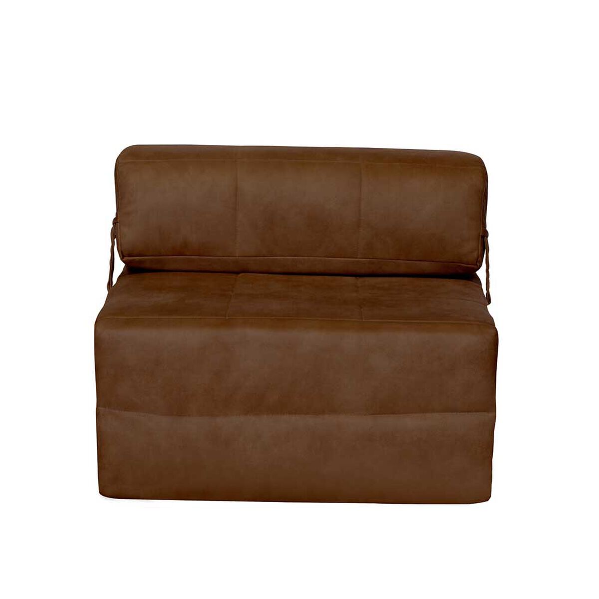 Sof&aacute; Cama Latam Home Cuero Kentucky Siena 1 Cuerpo Caf&eacute; Moro