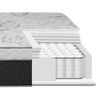 Cama Europea Celta Súper King Everest + Set Maderas Málaga + Textil + Almohadas  
