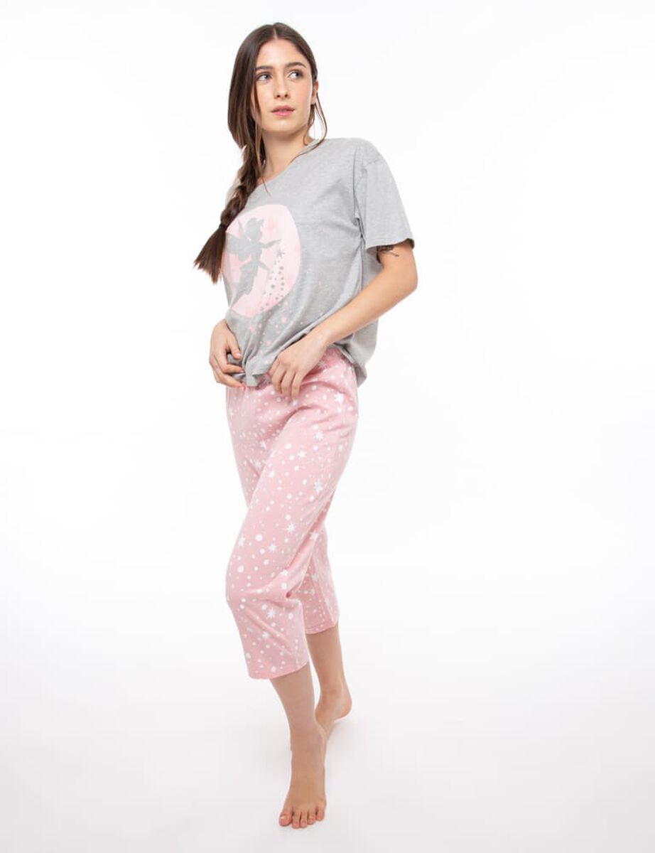 Pijama de Algodón Manga Corta Tinker bell Mujer Disney