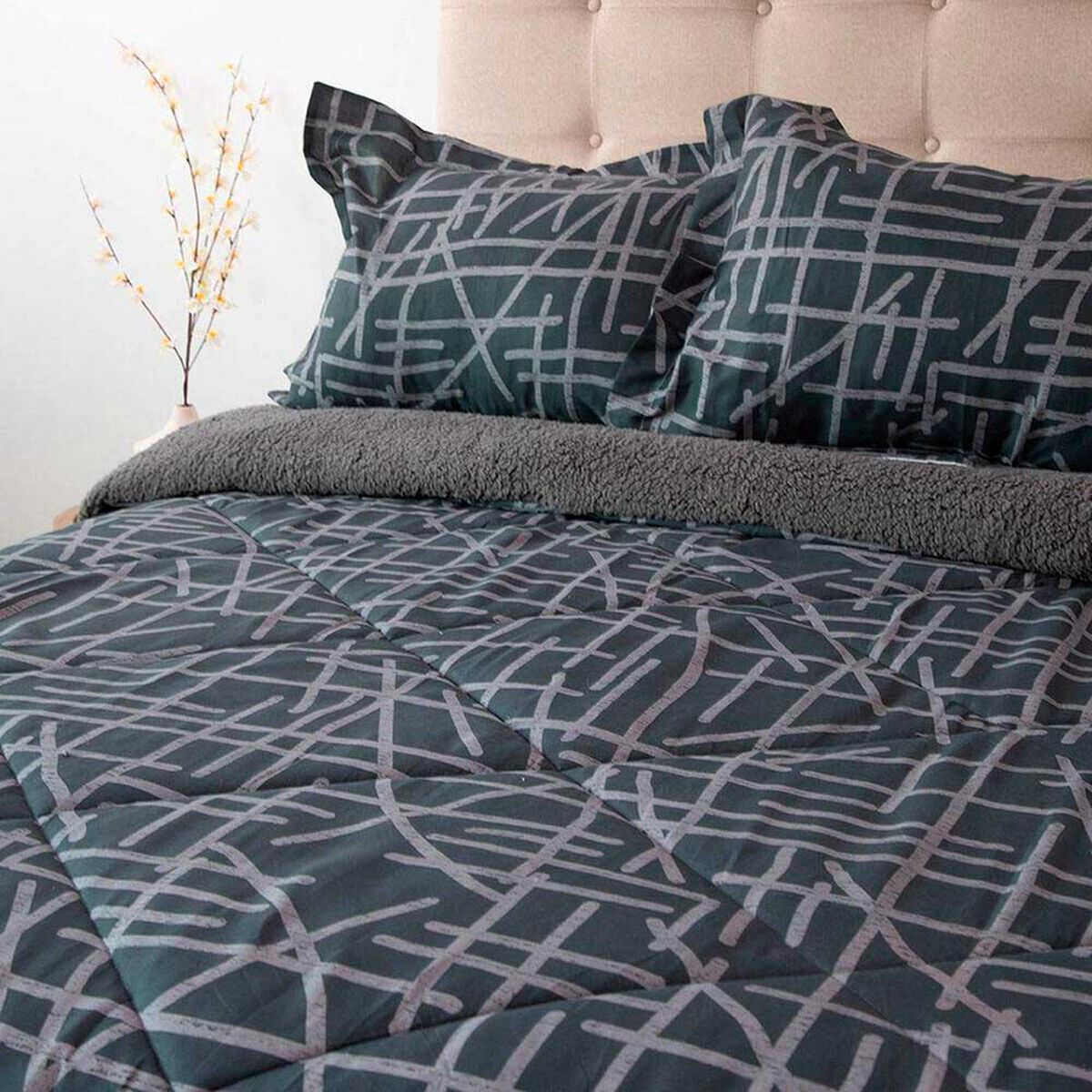 Plum&oacute;n Doral 2 Plazas Senses Gris