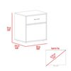 Velador Tuhome Grayson 1 Caj&oacute;n Wengue Fresno