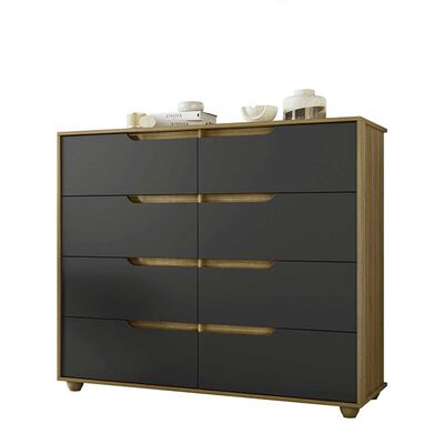 Imagen 2 del producto Cómoda Vekkahome Doble Evo 8 Cajones Gris