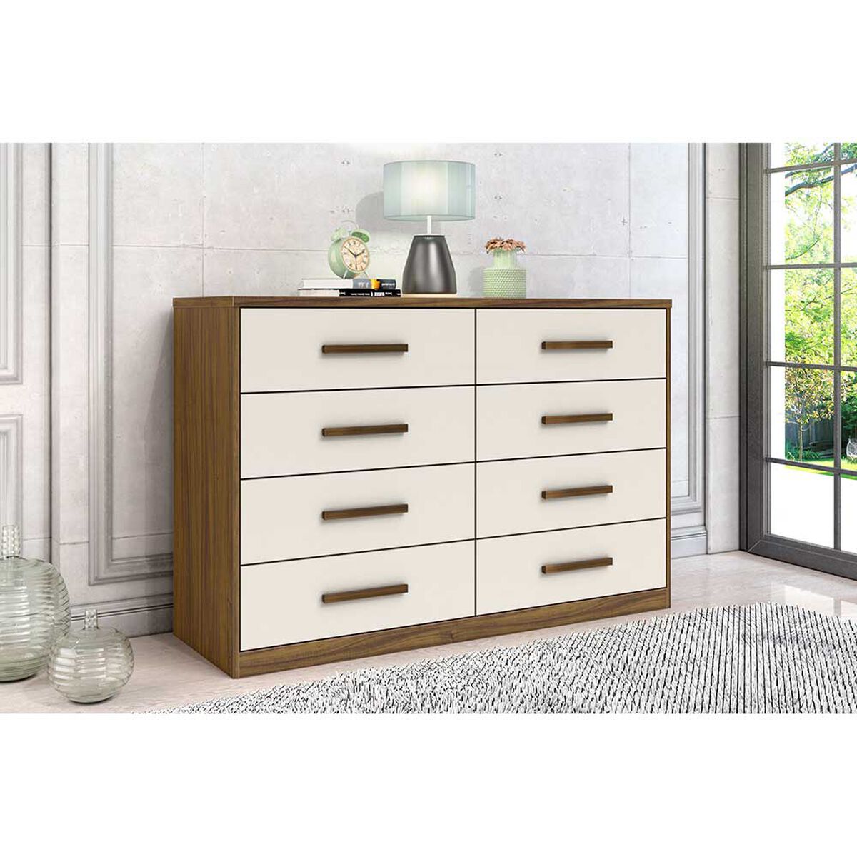 Cómoda Casanova Charlotte Nogal 8 Cajones