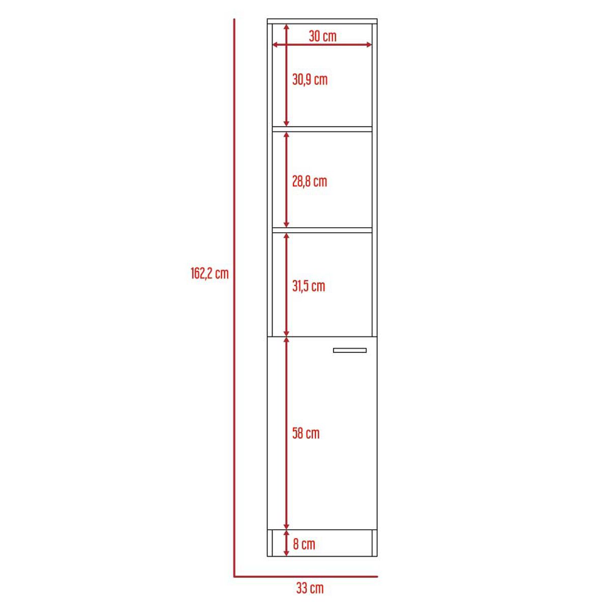 Combo Mueble de Cocina para Microondas + Optimizador TuHome Kitchen Blanco