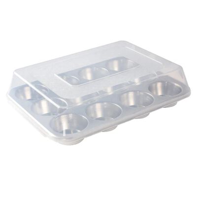 Molde para Muffins con Tapa Nordic Ware Naturals para 12 Unidades
