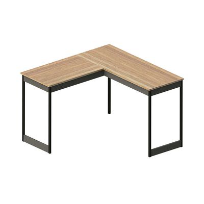 Escritorio Esquinero Vekkahome Metálico Café 116X116