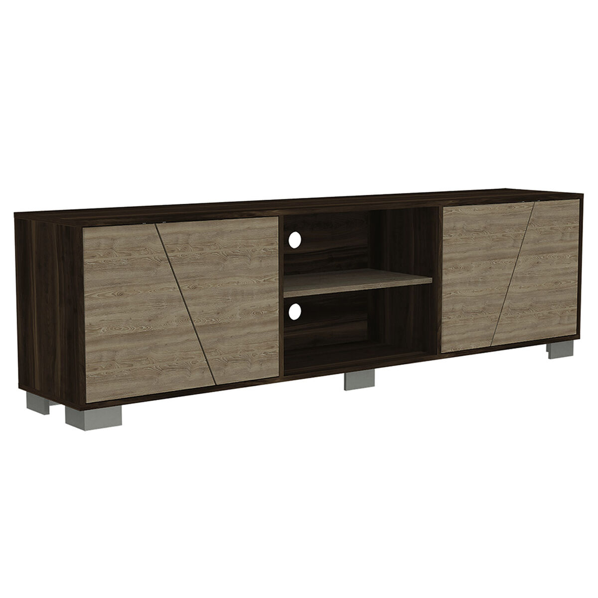 Rack TV TuHome Fraktal Hasta 80"