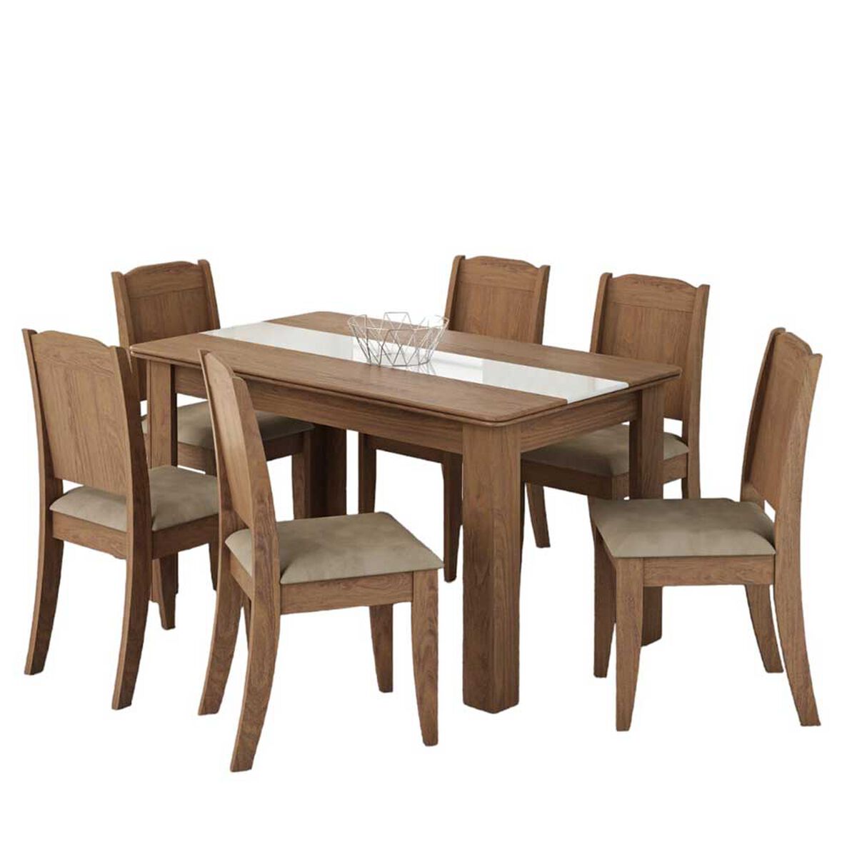 Juego de Comedor Jdo & Design Lia 6 Sillas Café
