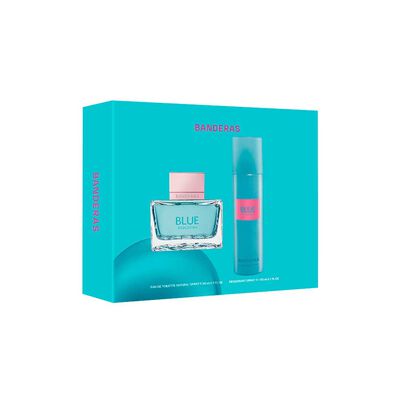 Imagen 2 del producto Set Perfume Antonio Banderas Mujer Blue Seduction For Women Eau de Toilette 80 ml + for women 24h Desodorante Spray 150 ml