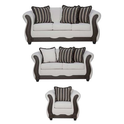 Imagen 1 del producto Juego de Living Black Factory Sofia 6 Cuerpos Crudo