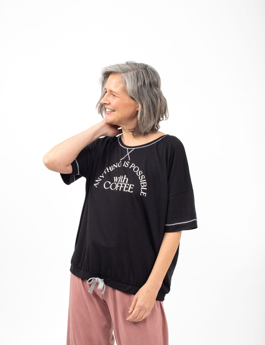 Polera de Pijama Manga Larga Mujer Portmn Club