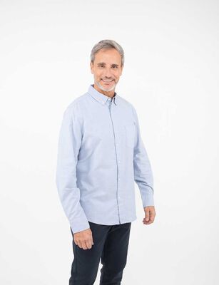 Imagen 1 del producto Camisa Manga Larga Hombre Portman Club Celeste, Ecru, Verde