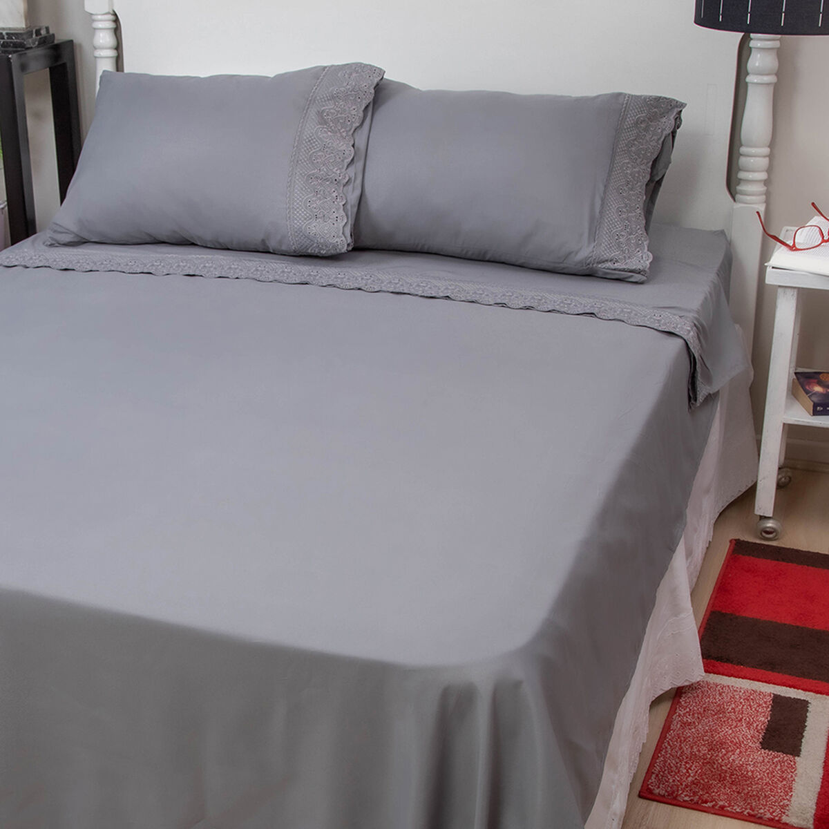 Juego de Sábanas Doral King Santorini Gris