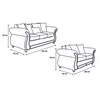 Juego de Living Innovamuebles New Bugambilia Sofá 3 Cuerpos + Sofá 2 Cuerpos Oro