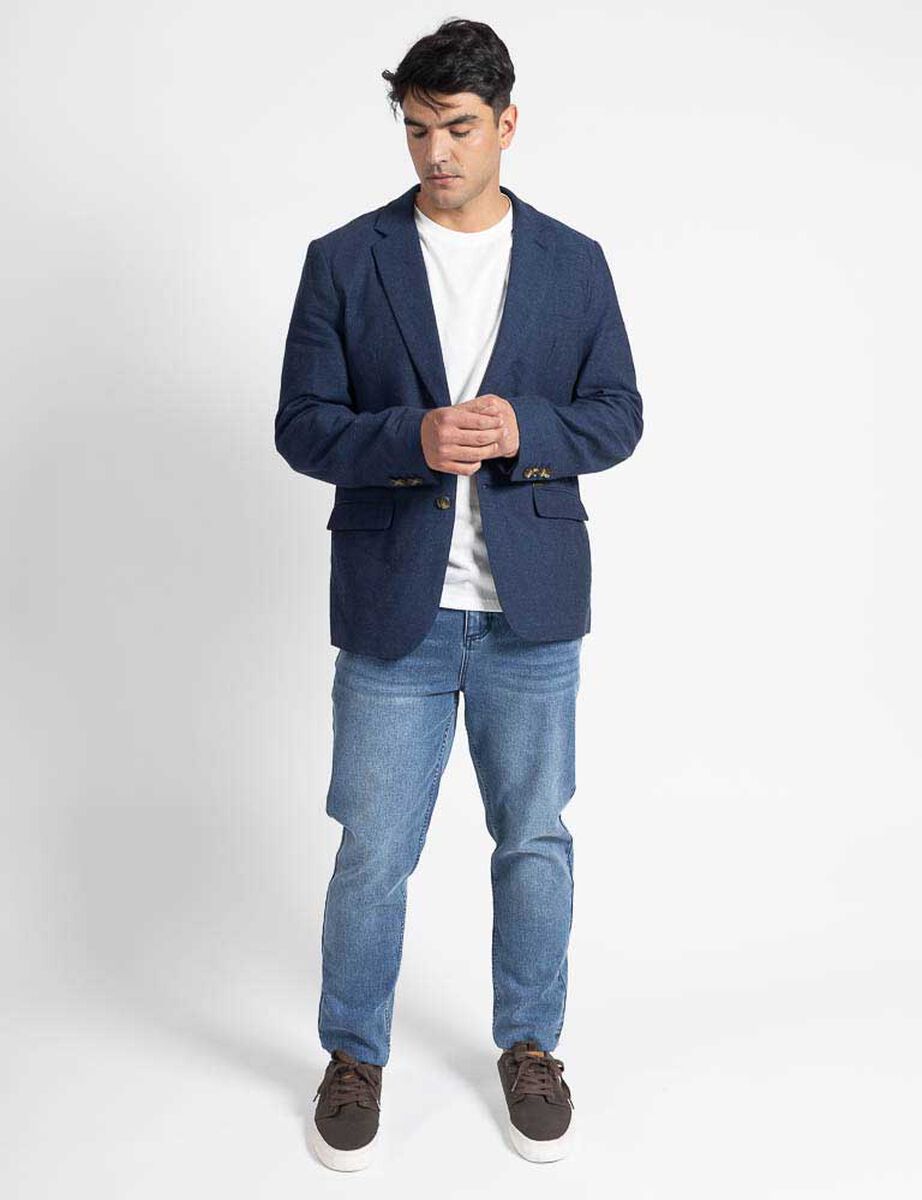 Vest&oacute;n Liso Lino Hombre Zibel
