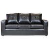 Sofá Muebles America Emilia 3 Cuerpos Negro