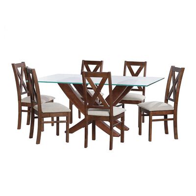 Juego de Comedor Latam Home Alicante 6 Sillas Blanco