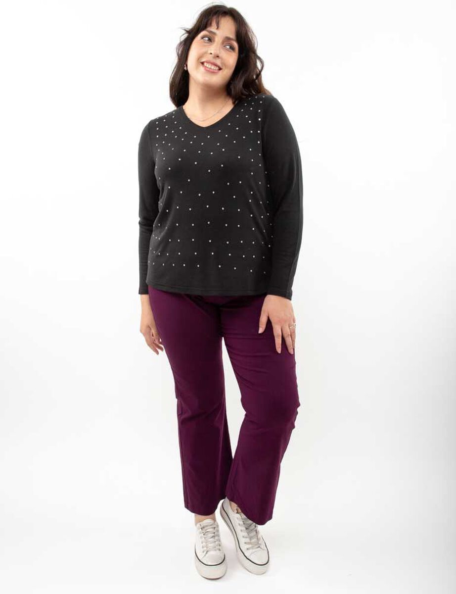 Sweater Con Apliques Mujer Extralindas