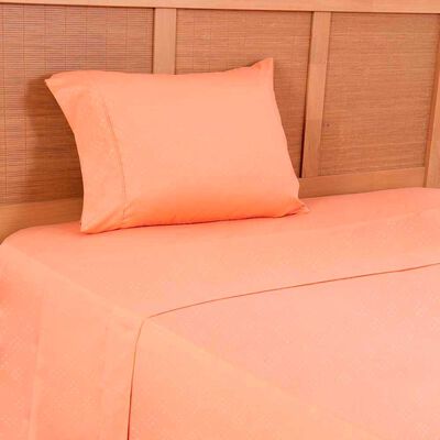 Imagen 2 del producto Juego de Sábanas Embossed Plumetti 1,5 Plazas Mimosa Coral
