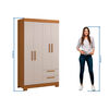Closet Home Mobili Lucca 4 Puertas 2 Cajones Beige