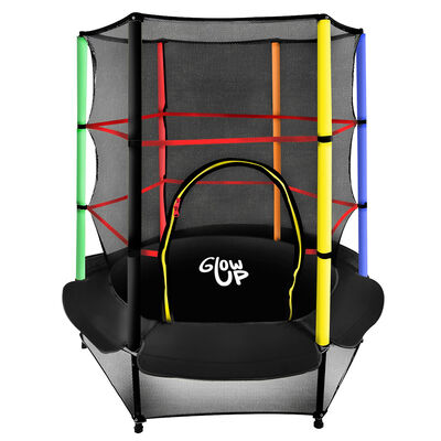 Cama Elástica Glow Up 4.5ft 1,39x 1,60 Mts + Malla de Protección