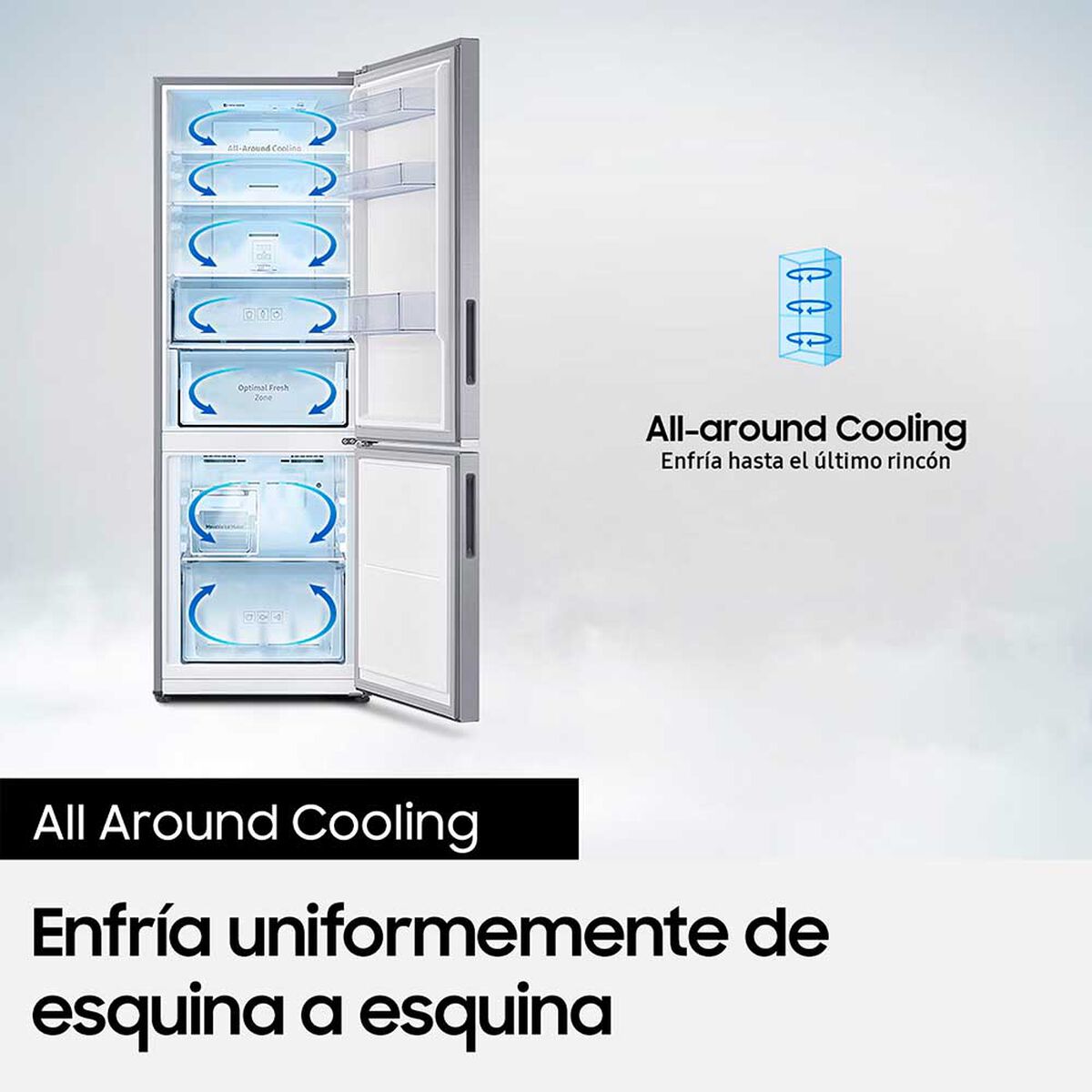 Refrigerador No Frost Samsung RB50DG6020S9ZS 462 lts.
