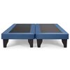 Base Europea Dividida Muebles Cid King Felpa Azul Marino
